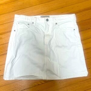 Everlane White Denim mini skirt